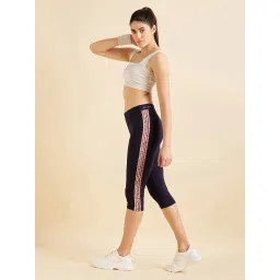 Sweet Dreams Navy Cotton Capris image 3