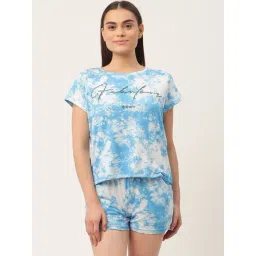 Sweet Dreams Navy Printed Top Shorts Set-picture-28