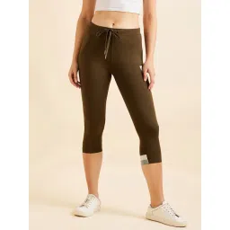 Sweet Dreams Olive Cotton Capris-picture-34