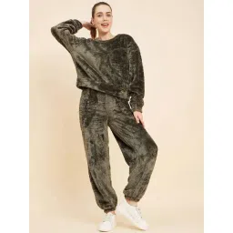 Sweet Dreams Olive Green Winter Track Suit-picture-42