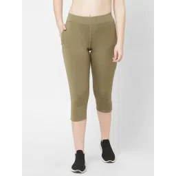 Sweet Dreams Olive Slim Fit Capris-picture-40