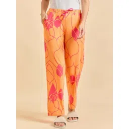 Sweet Dreams Orange Printed Pyjamas-picture-24