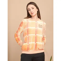 Sweet Dreams Peach Polyester Regular Fit Sweatshirt-picture-16
