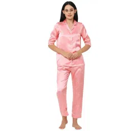 Sweet Dreams Peach Printed Pajama Set-image-25