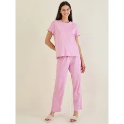 Sweet Dreams Pink Cotton Printed Pyjama Sets-picture-32