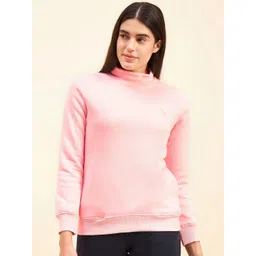 Sweet Dreams Pink High Neck Fleece Pullover Sweatshirt-picture-11