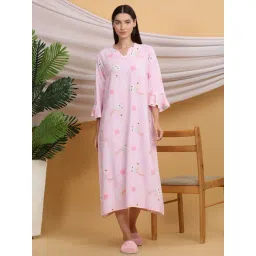 Sweet Dreams Pink Printed Night Dress-picture-44