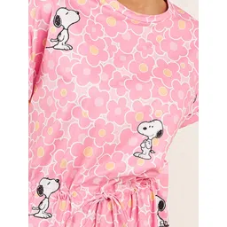 Sweet Dreams Pink Printed Night Dress image 3