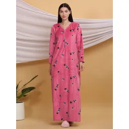 Sweet Dreams Pink Printed Night Gown-picture-22