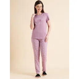 Sweet Dreams Pink Printed Night suit-picture-19