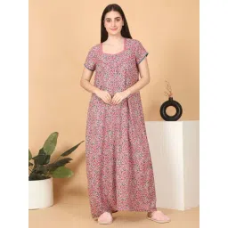 Sweet Dreams Pink Printed Nighty-picture-30