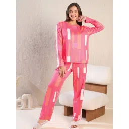 Sweet Dreams Pink Printed T-Shirt With Pyjamas-picture-29
