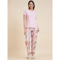 Sweet Dreams Pink Printed Top With Pyjamas-picture-24