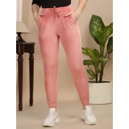 Sweet Dreams Pink Regular Fit Solid Trackpants-picture-35