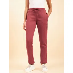Sweet Dreams Red Mid Rise Track Pants-picture-17