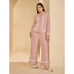 Sweet Dreams Rose Dawn Polyester Solid Pyjama Set-picture-48