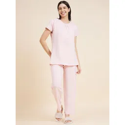 Sweet Dreams Round Neck Pure Cotton T-shirt With Pyjama-picture-21