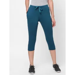 Sweet Dreams Teal Slim Fit Capris-picture-41