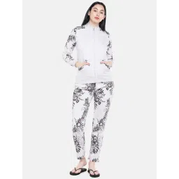 Sweet Dreams White Fleece Regular Fit Track Suit-picture-27