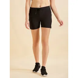 Sweet Dreams Women Black Mid-Rise Lounge Shorts-picture-35
