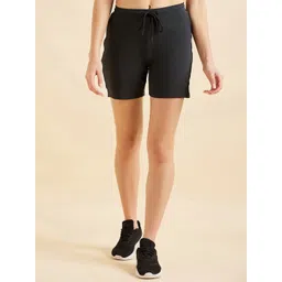Sweet Dreams Women Black Mid-Rise Lounge Shorts-picture-27