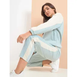 Sweet Dreams Women Blue Colorblock Tracksuit-picture-16