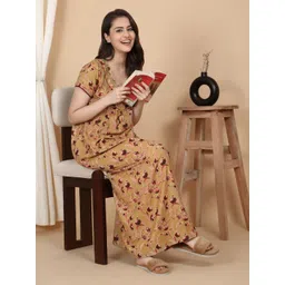 Sweet Dreams Women Floral Printed Maxi Nightdress-picture-18