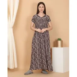 sweet dreams Women Printed Cotton Nighti-picture-14
