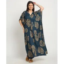 sweet dreams Women Printed Kaftan Nighti-picture-21