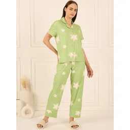 Sweet Dreams Women Printed Shirt & Pyjamas Night suit-picture-35