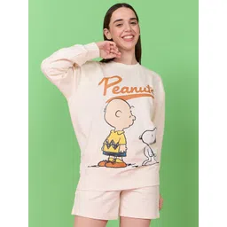 Sweet Dreams Women Snoopy Printed Shorts set-picture-44