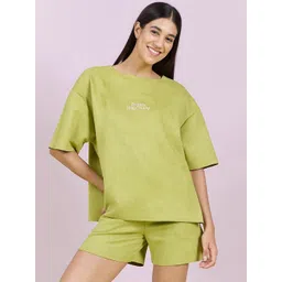 Sweet Dreams Women Snoopy Printed Shorts set-picture-43