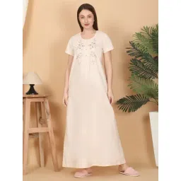 Sweet Dreams Women Solid Night Dress-picture-39