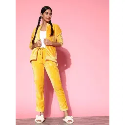 Sweet Dreams Yellow Plain Track Suit-picture-23