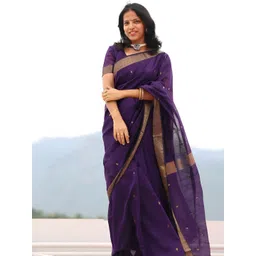SWEETPEL Women Woven Design Zari Banarasi Saree-picture-16