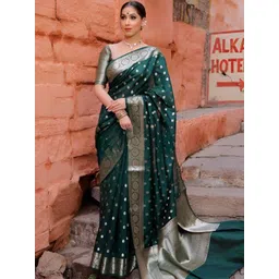 SWEETPEL Woven Design Zari Banarasi Saree-picture-29