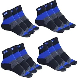 SwekshaCreations Sports Ankle Cotton Socks | Free Size| Breathable| Daily Use| Multicolor| (pack of 12) for men and women-picture-32
