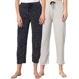 swellswag Womens & Girls Cotton Regular Fit Pyjama Combo (Pack of 2)-picture-11