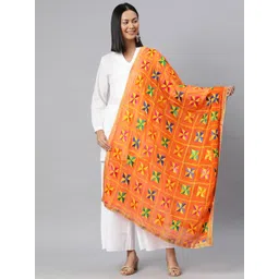 SWI Stylish Embroidered Dupatta with Phulkari-picture-17