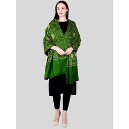 SWI Stylish Floral Embroidered Woolen Shawl-picture-31