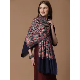 SWI Stylish Floral Embroidery Aari Work Shawl-picture-16