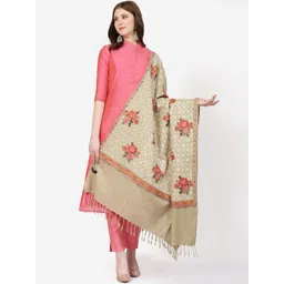 SWI Stylish Floral Embroidery Shawl image 1