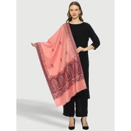 SWI Stylish Paisley Woven Design Woollen Kaani Shawl-picture-17