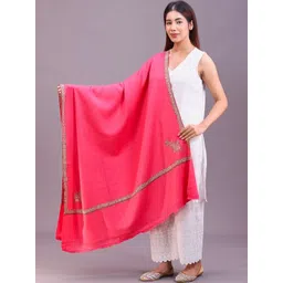 SWI Stylish Women Floral Embroidered Pashmina Shawl-picture-17