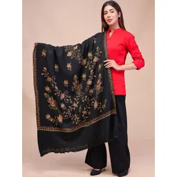 SWI Stylish Women Floral Embroidered Pashmina Shawl-picture-33