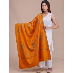 SWI Stylish Women Floral Embroidered Pashmina Shawl-picture-29