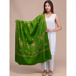SWI Stylish Women Floral Embroidered Pashmina Shawl-picture-31