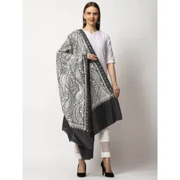 SWI Stylish Women Paisley Embroidered Shawl-picture-12