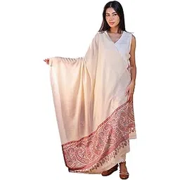 swi with label Women Kani Woven Design Wool Shawl_SI1033-picture-11