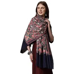 swi with label Women's Aari Embroidery Wool Shawl 2575-picture-44